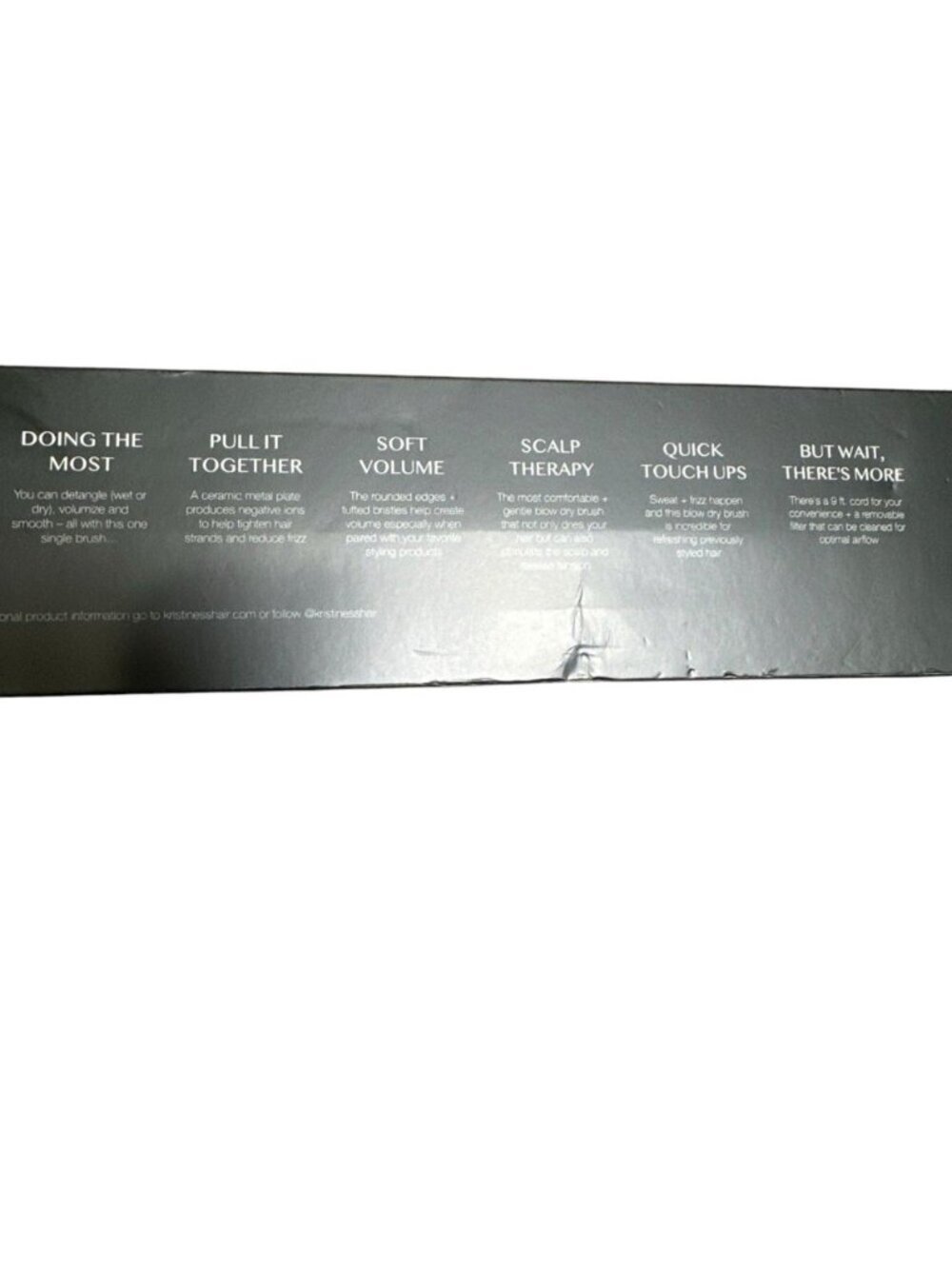 Kristen Ess Hair Soft Volume Blow Dry Brush Scalp Stimulating Vegan Ionic New - Picture 6 of 10